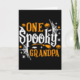 One Soky Grandpa Shirt Funny Halloween Matching Fa Card