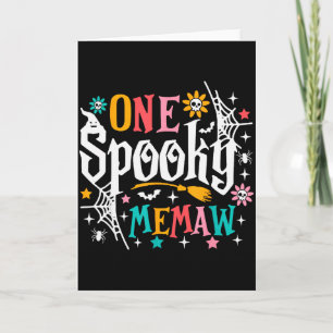 One Soky Memaw Shirt Funny Halloween Soky Grandma  Card
