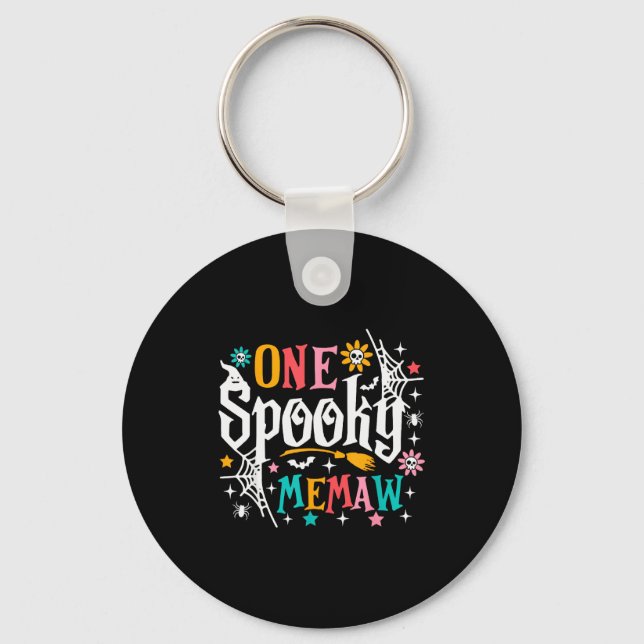 One Soky Memaw Shirt Funny Halloween Soky Grandma  Key Ring (Front)