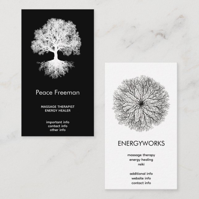 One Source | Tree of Life Design Business Card (Front/Back)