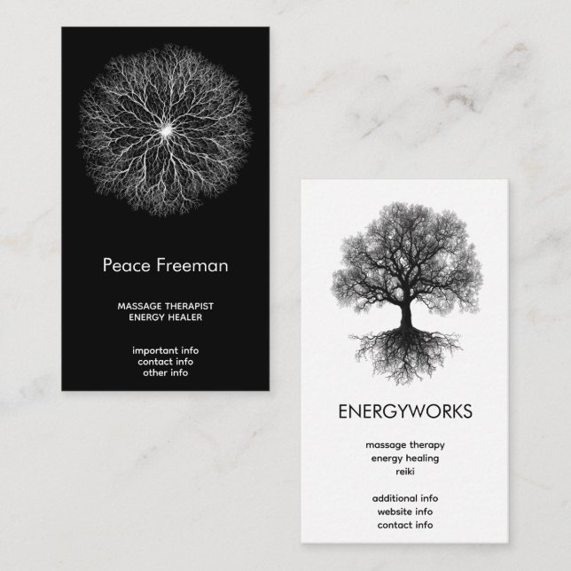 One Source | Tree of Life Design Business Card (Front/Back)
