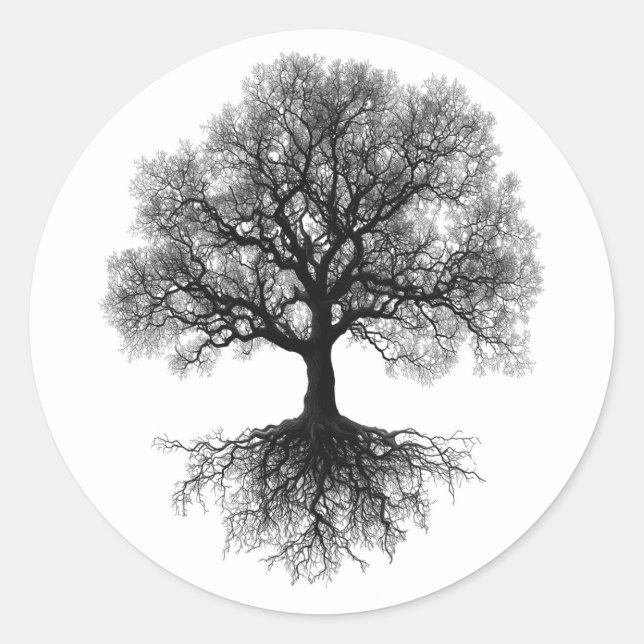 One Source | Tree of Life Design Classic Round Sticker (Front)