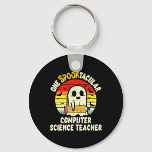 One Spooktacular Computer Science Teacher Hallowee Key Ring