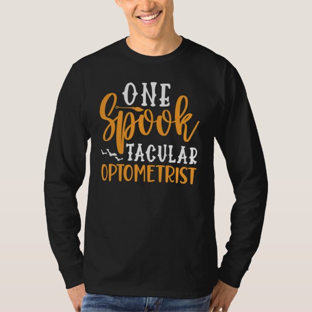 One Spooktacular Optometrist Halloween Eye Doctor T-Shirt (Front)