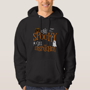 One Spooky 911 Dispatcher Halloween Funny Costume Hoodie