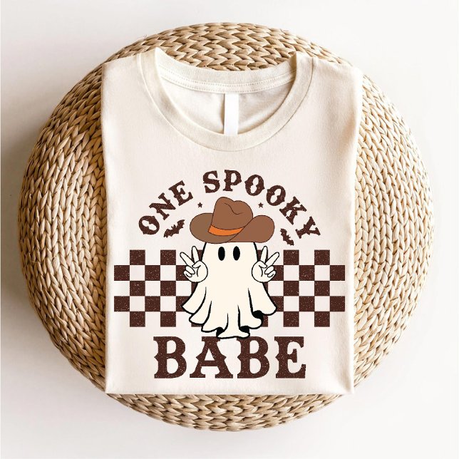 One Spooky Babe Cute Western Cowgirl Boo Halloween Tri-Blend Shirt (One Spooky Babe Cute Western Cowgirl Boo Halloween Tri-Blend Shirt)