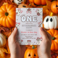 One Spooky Babe Retro Halloween First Birthday