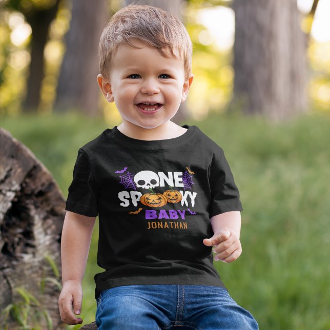 One Spooky Baby, Fun Halloween Family Baby T-Shirt (Creator Uploaded)
