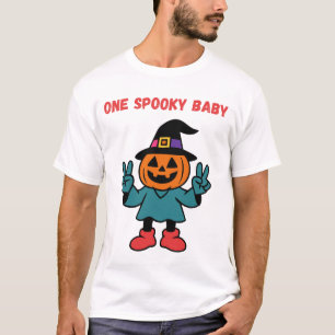 One Spooky Baby Halloween Pumpkin Witch Custom T-Shirt
