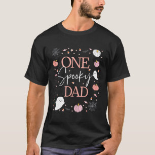 One Spooky Dad Of The Birthday Girl Pink Halloween T-Shirt