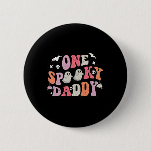 One Spooky Daddy Halloween Costume Dad Retro Groov 6 Cm Round Badge