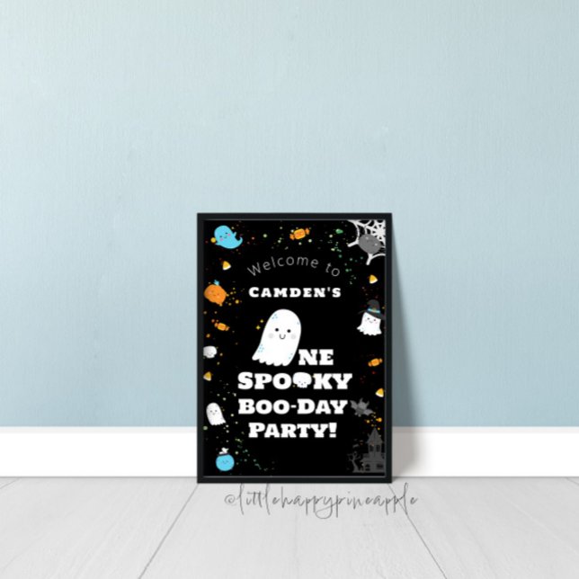 One Spooky Dude First Birthday Welcome Sign  (Creator Uploaded)