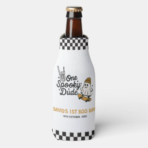 One Spooky Dude Halloween Birthday Bottle Cooler