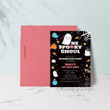 One Spooky Ghoul Birthday Invitation
