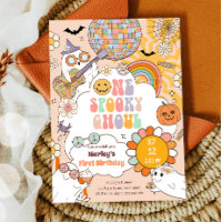 One Spooky Ghoul Retro Halloween First Birthday