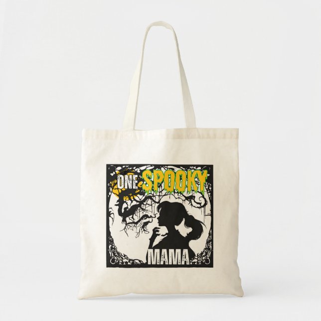 One Spooky Mama.b Tote Bag (Front)