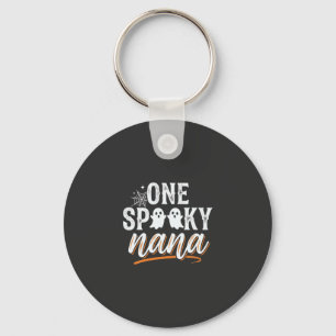One Spooky Nana Halloween Ghost Design Key Ring