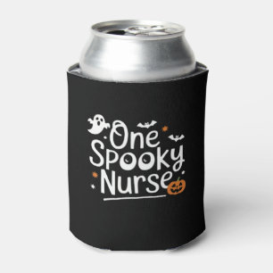 One Spooky Nurse Funny Ghost Nurse Halloween Essen Can Cooler