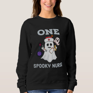 One Spooky Nurse funny Halloween Nurse Sweatshirt