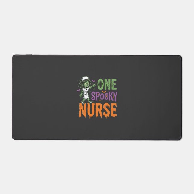 One Spooky Nurse Halloween Design (2)_1 Desk Mat (Front)