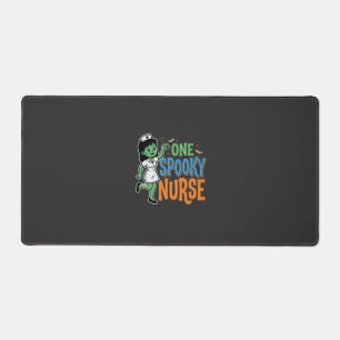 One Spooky Nurse Halloween Design Desk Mat