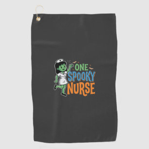 One Spooky Nurse Halloween Design Golf Towel