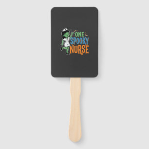 One Spooky Nurse Halloween Design Hand Fan