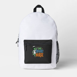 One Spooky Nurse Halloween Design Printed Backpack
