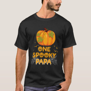 One Spooky Papa Dad Family Halloween Matching T-Shirt