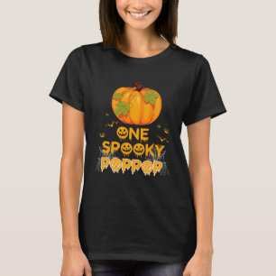 One Spooky Poppop  Dad Family Halloween Matching T-Shirt