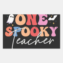 One Spooky Teacher Funny Halloween Sticker