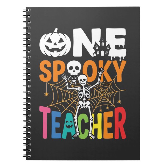 One Spooky Teacher Halloween Design_1 Notebook (Front)
