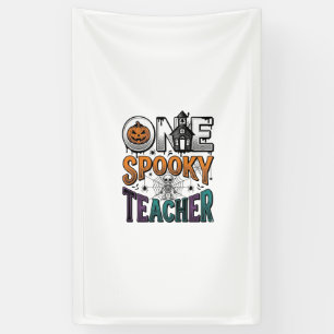 One Spooky Teacher Halloween Vector Design_1 Banner