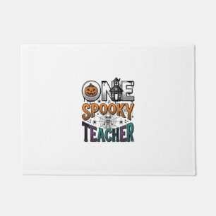 One Spooky Teacher Halloween Vector Design_1 Doormat
