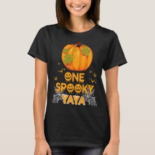 One Spooky Yaya Family Halloween Costume Matching T-Shirt