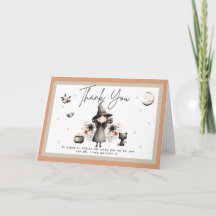 One Spooky Year First Birthday Thank You Card