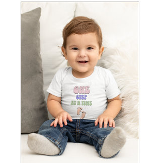 One Step at a Time Baby T-Shirt