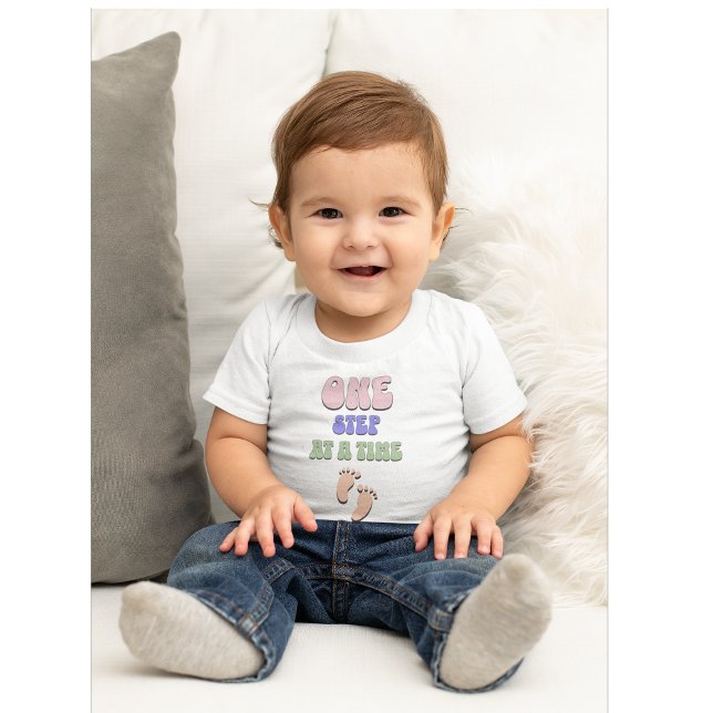 One Step at a Time Baby T-Shirt (Creator Uploaded)