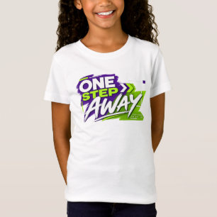 One Step Away – Motivational Inspirational Typogra T-Shirt