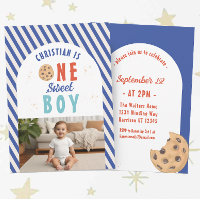 One Sweet Boy Chocolate Chip Cookie 1st Birthday