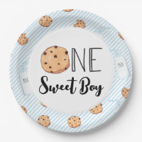 One Sweet Boy Milk and Cookies blue Birthday