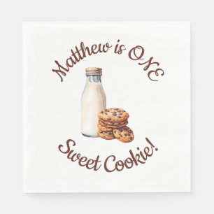 One Sweet Cookie! First Birthday Party Napkin
