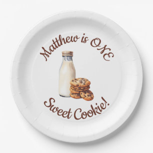 One Sweet Cookie! First Birthday Party Paper Plate