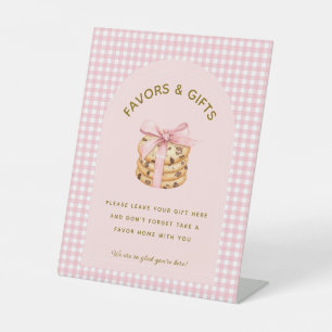 One Sweet Cookie Girl First Birthday Favours Gifts Pedestal Sign