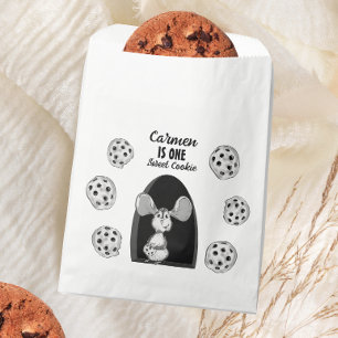 One Sweet Cookie Mouse First Birthday Favour Bags