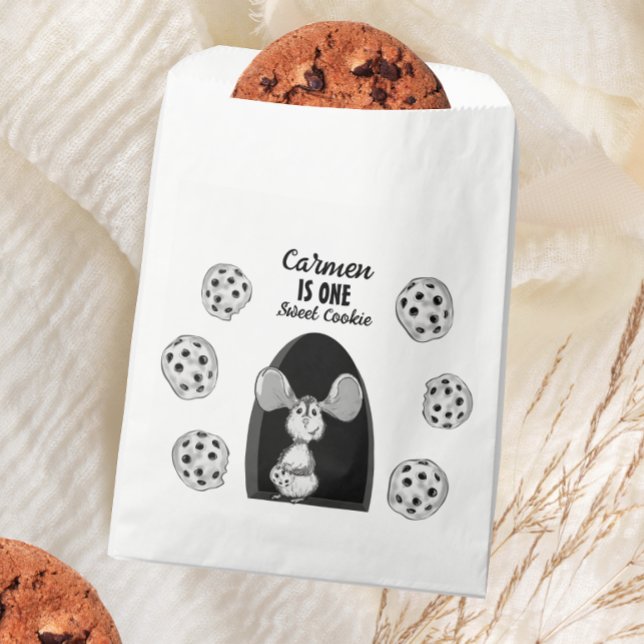 One Sweet Cookie Mouse First Birthday Favour Bags (Creator Uploaded)