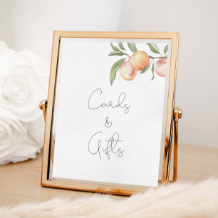 One Sweet Peach Birthday Cards And Gifts Poster