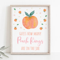 One Sweet Peach Guess How Many Game