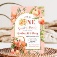 One Sweet Peach Summer Fruit First Birthday