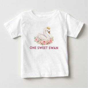 One Sweet Swan Birthday Shirt